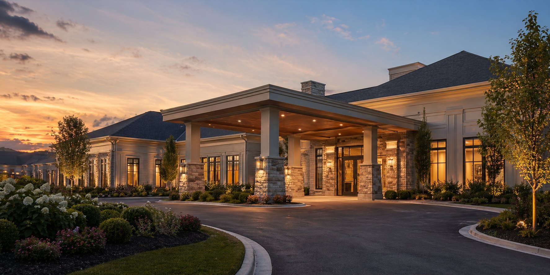 Senior living community campus